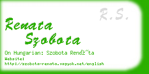 renata szobota business card